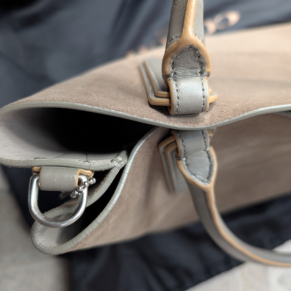 Coach Large Soft Borough Grey Suede - Picture 15 of 16